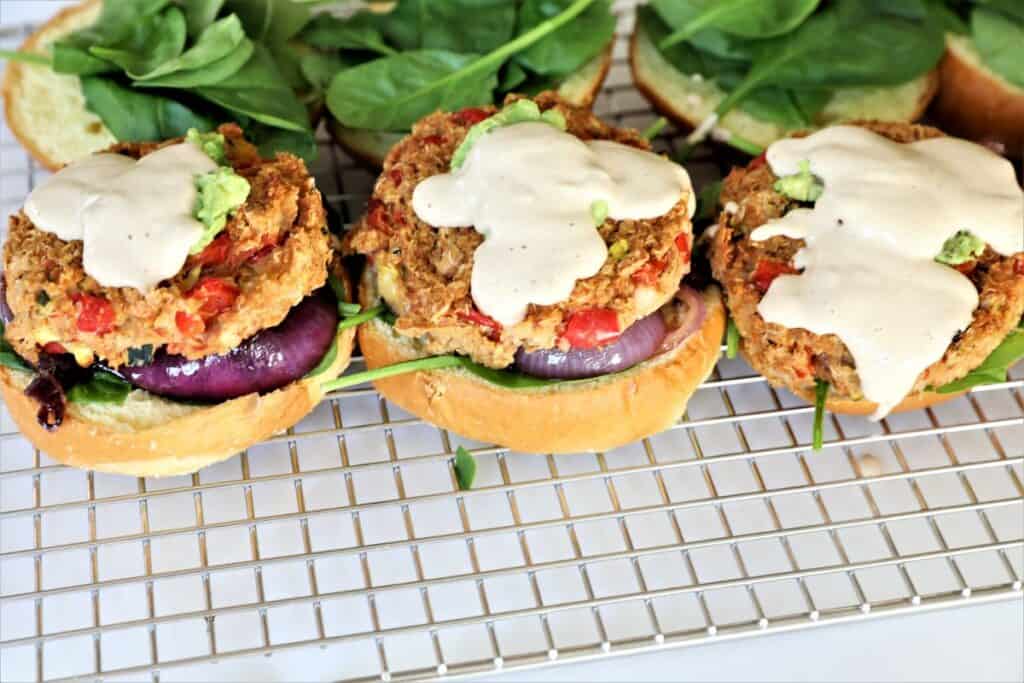 Chipotle Quinoa Burgers with bun