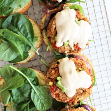 4 Chipotle Quinoa Burgers