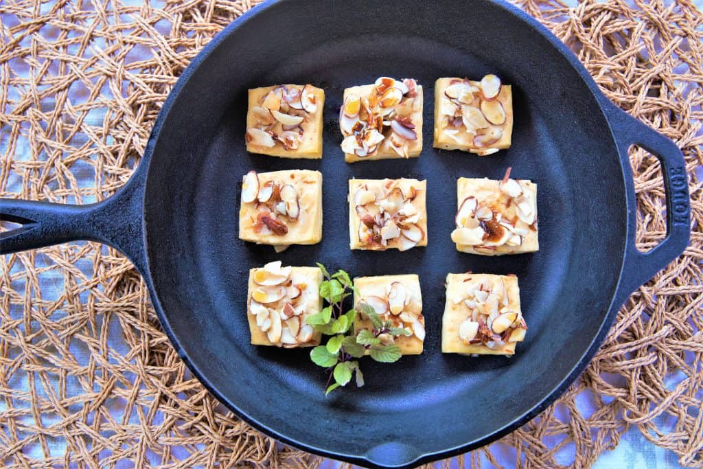 Maple Almond Encrusted Tofu