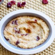 Maple Cranberry Brown Rice Pudding
