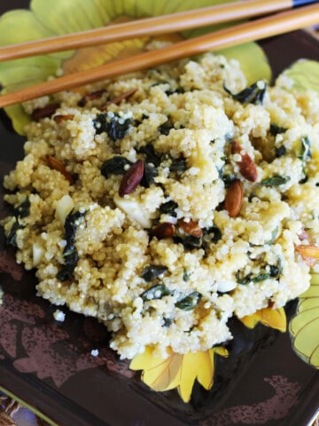 Quinoa Basil Stir-fry With Sweet Mango