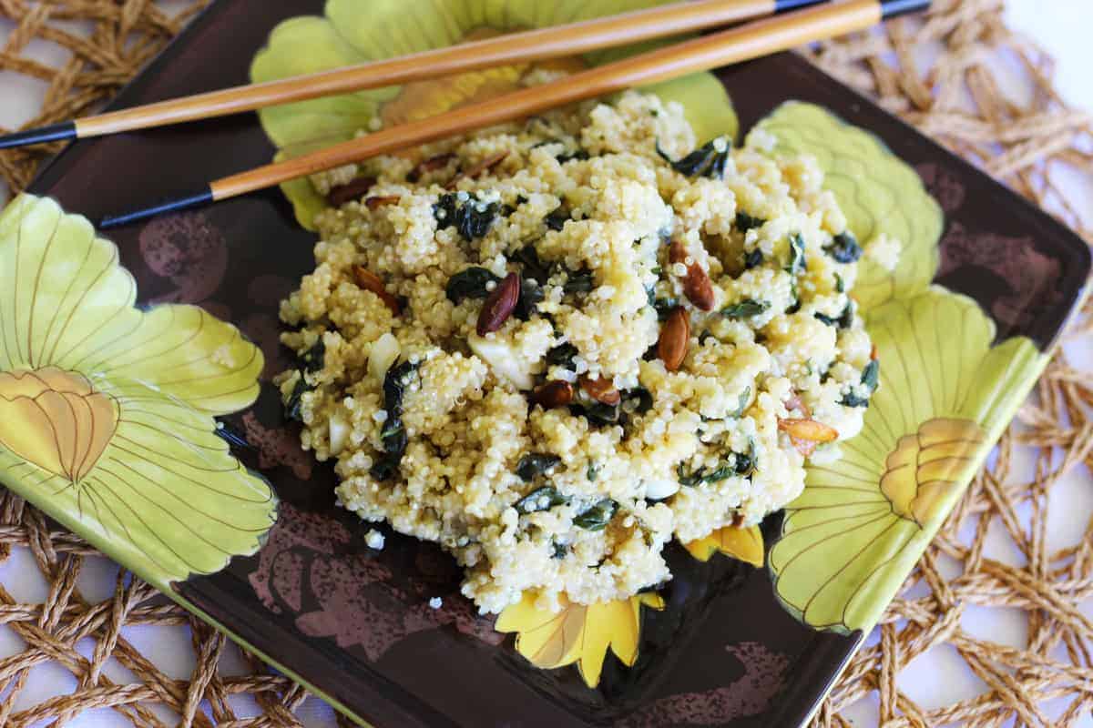 Quinoa Basil Stir-fry With Sweet Mango