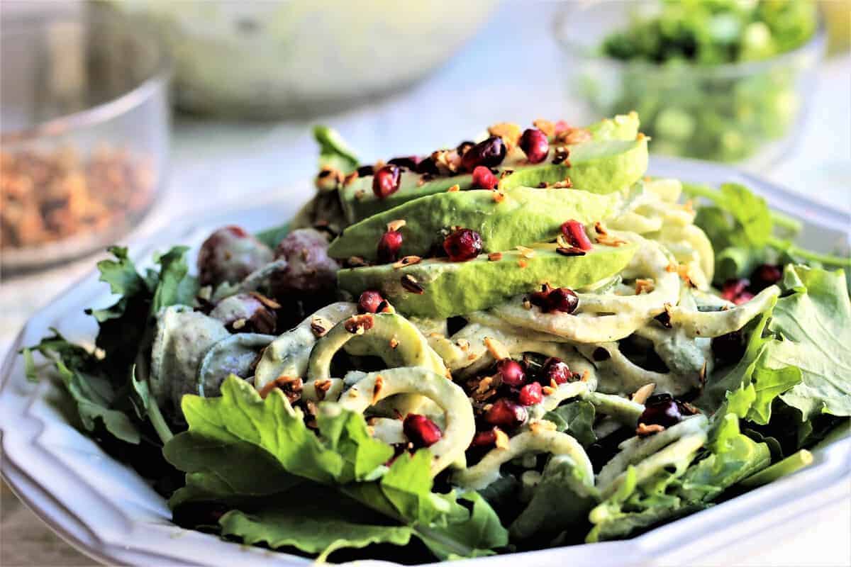 Red & Green Healthy Holiday Salad