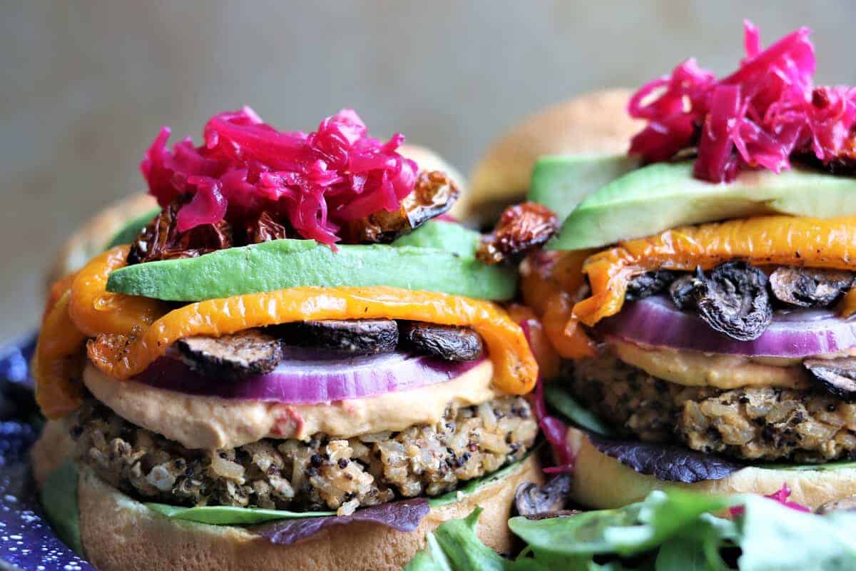 Quinoa Bean Rice Burger