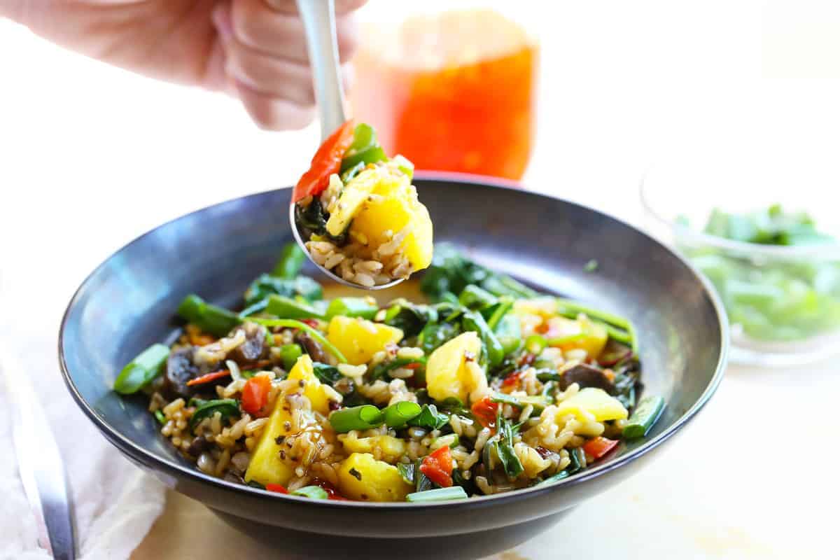 Vegetable Stirfry With Pineapple