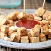 Crispy Tofu Bites With Red Chili Sauce