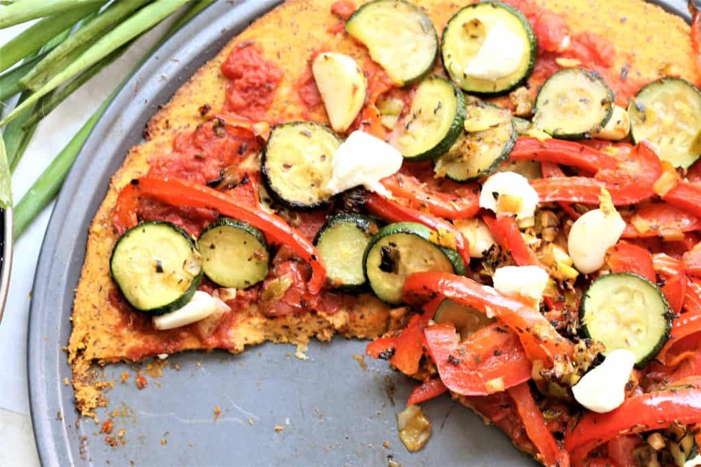 Sweet Potato Vegetable Pizza Salad