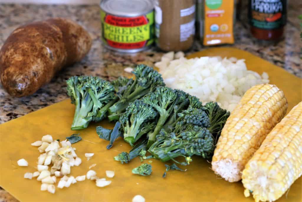 Vegetable fritters ingredients