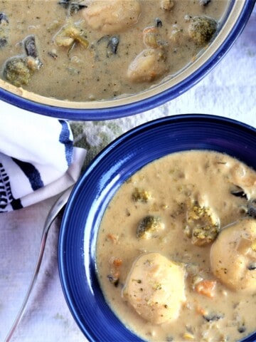 Cream of Vegetable Soup With Dumplings