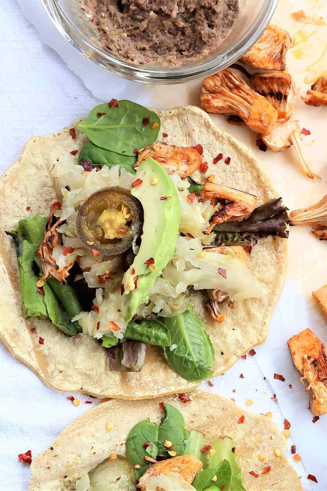 Grilled Jackfruit Tacos are ready in 30 minutes. Vegan, gf,dairy free. Yum!