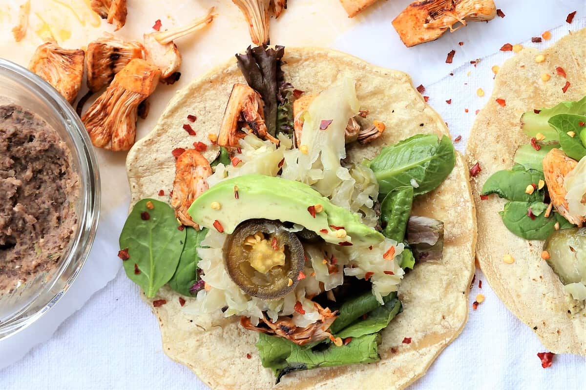 Grilled Jackfruit Tacos are ready in 30 minutes. Vegan, gf,dairy free. Yum!