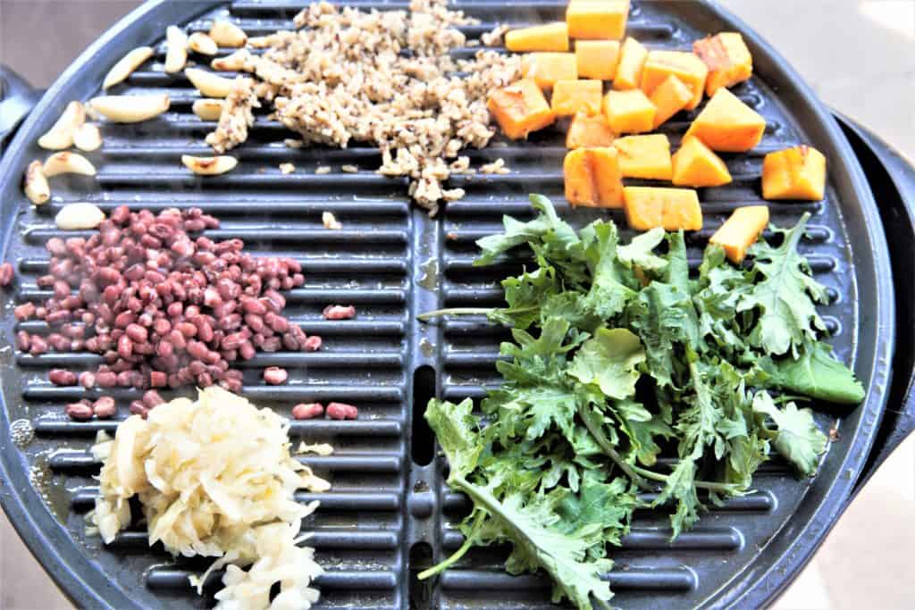 Macrobiotic Bowl grilling