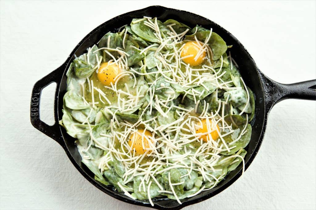 Creamed Spinach Eggs