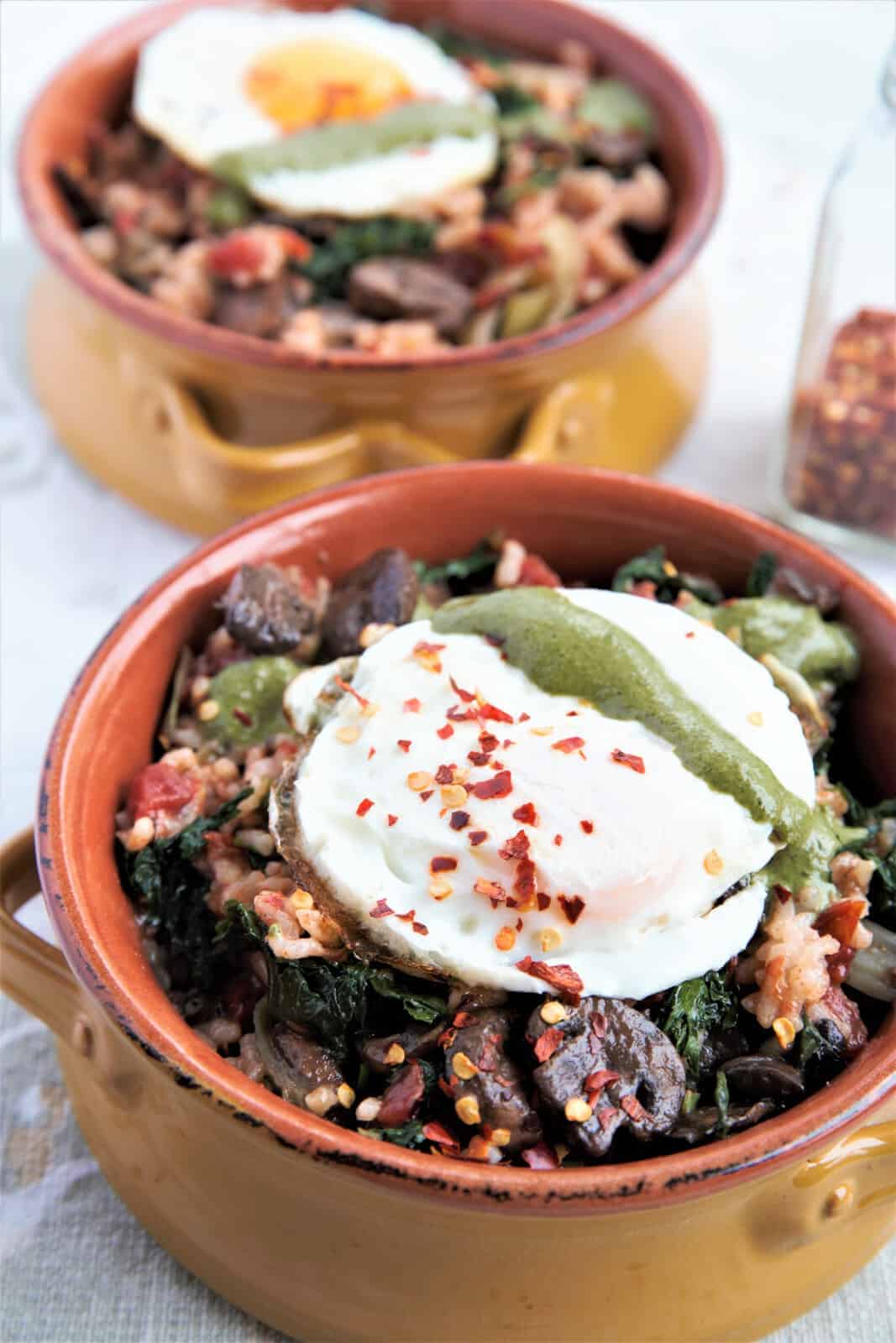 Instant Pot Kale Tomato Risotto, creamy, yummy, vegetarian, gluten free!