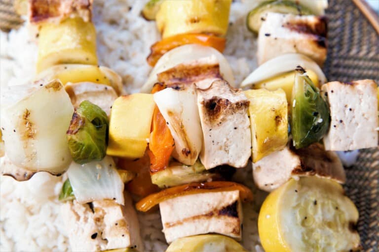 Sesame Ginger Tofu Kabobs amazingly flavorful and delicious