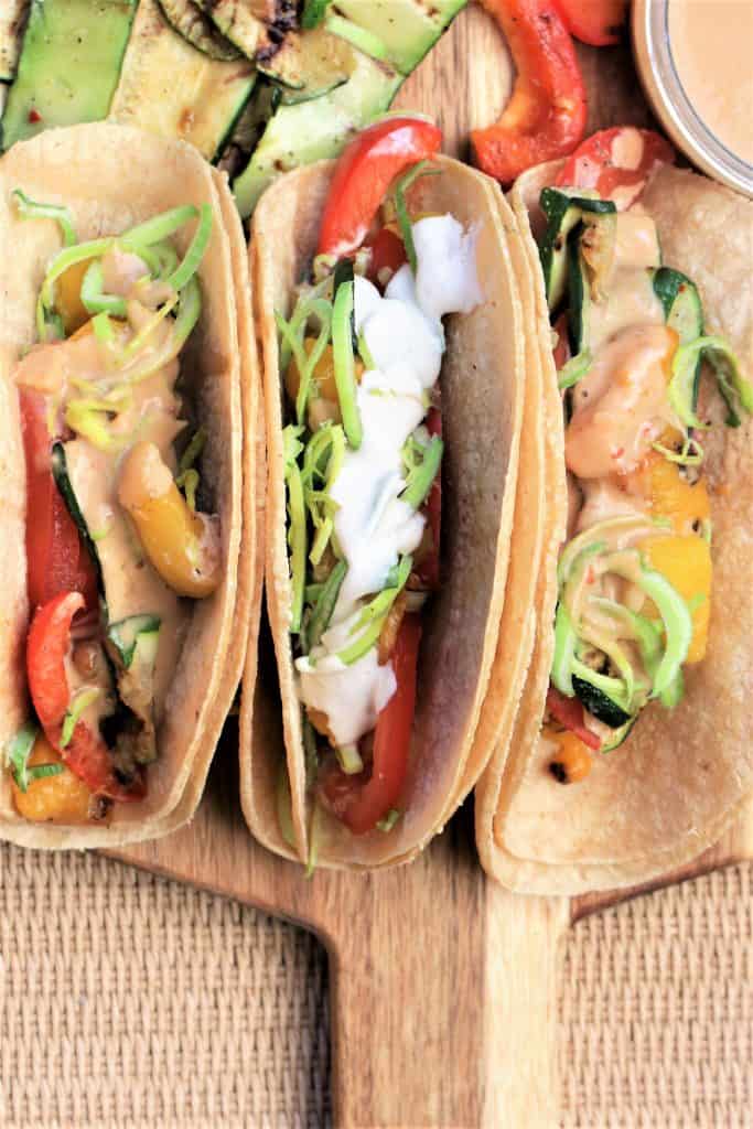 Grilled Vegetable Tacos. It is summer time and Taco Tuesday!