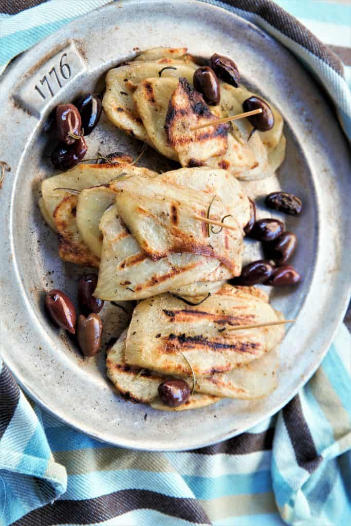 Grilled Rosemary Olive Potatoes