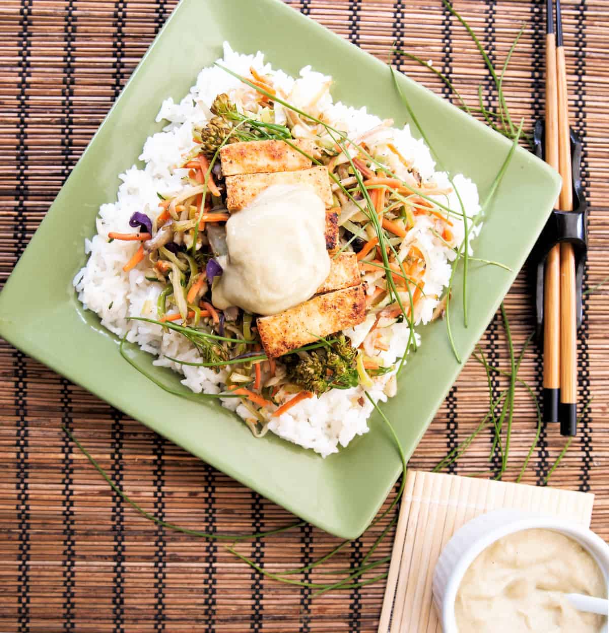 Crispy Tofu Stirfry-spicy, vegan, less than 30 minutes yummy, dish.