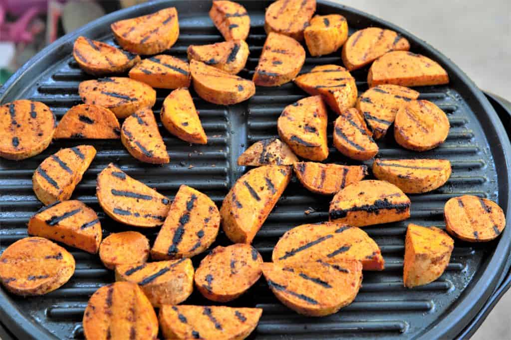 Grilled Chili Lime Sweet Potato Wedges