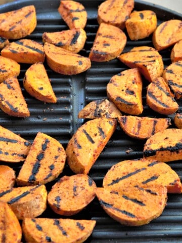 Grilled Chili Lime Sweet Potato Wedges