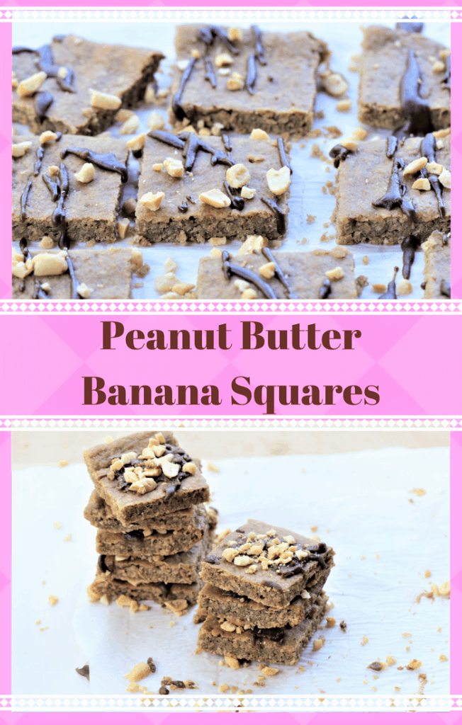 Peanut Butter Banana Squares