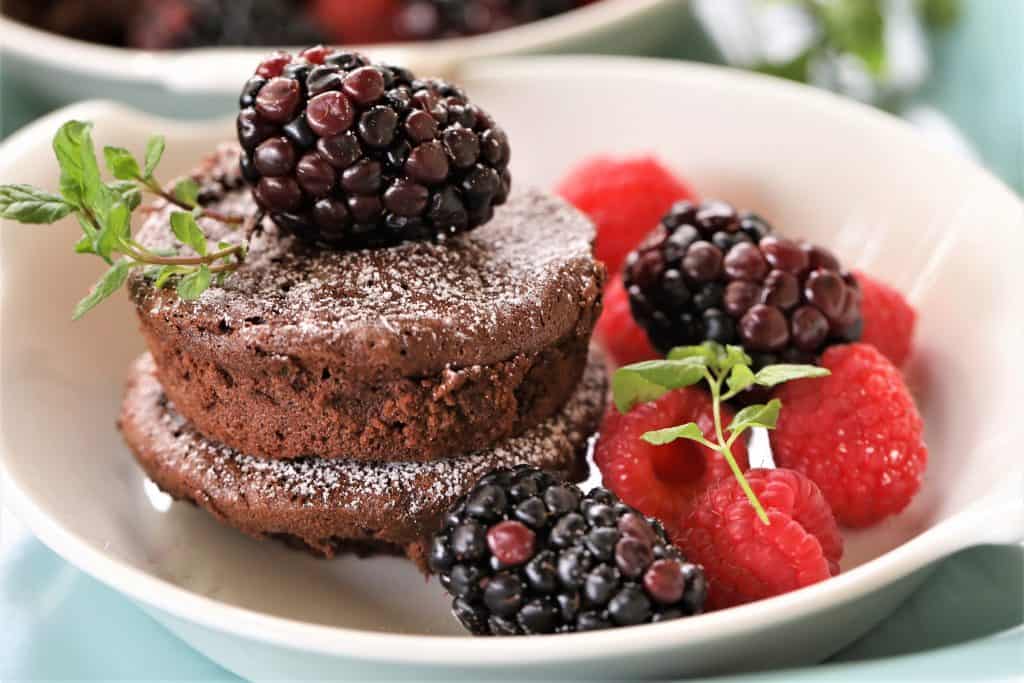 Optional Sprinkle with powdered sugar if desired. Serve with fruit and garnish with mint