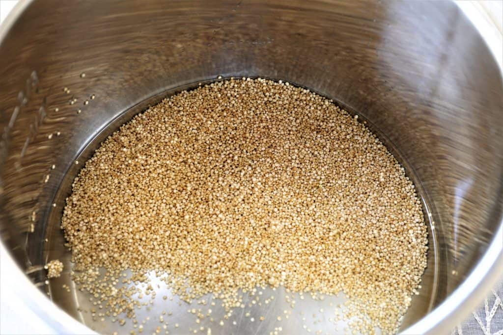 Add quinoa and water to Instant Pot