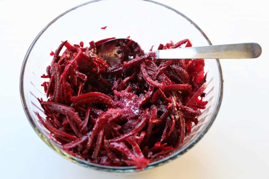 Add seasoning to beets