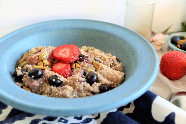 Quinoa Berry Breakfast Bowl Instant Pot Green Scheme