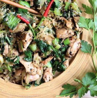 Chicken Fried Rice and Greens