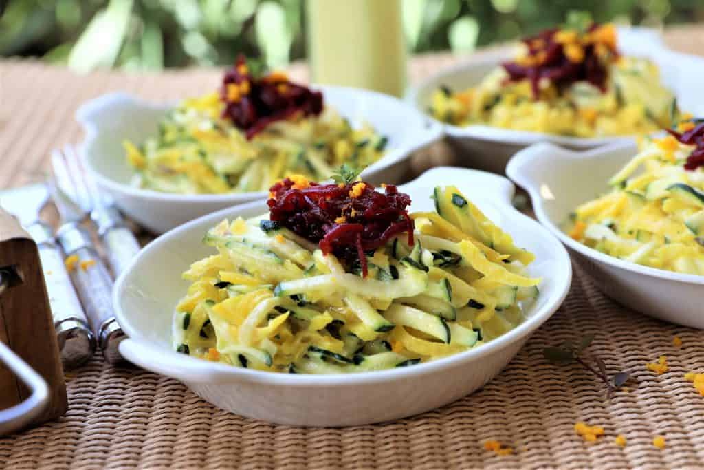 Golden Beet Zucchini Salad