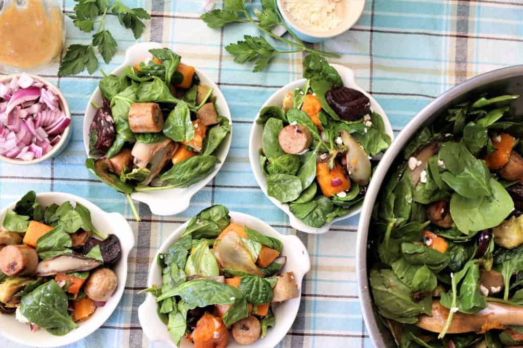 Grilled Cobb Salad servings