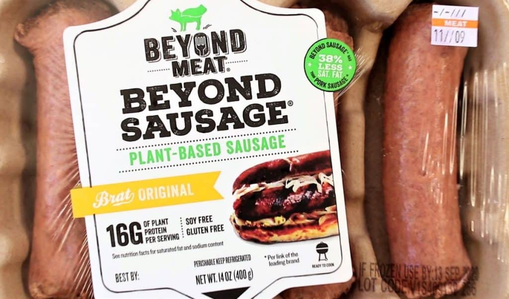 Package of Beyond Sausage meatless sausage